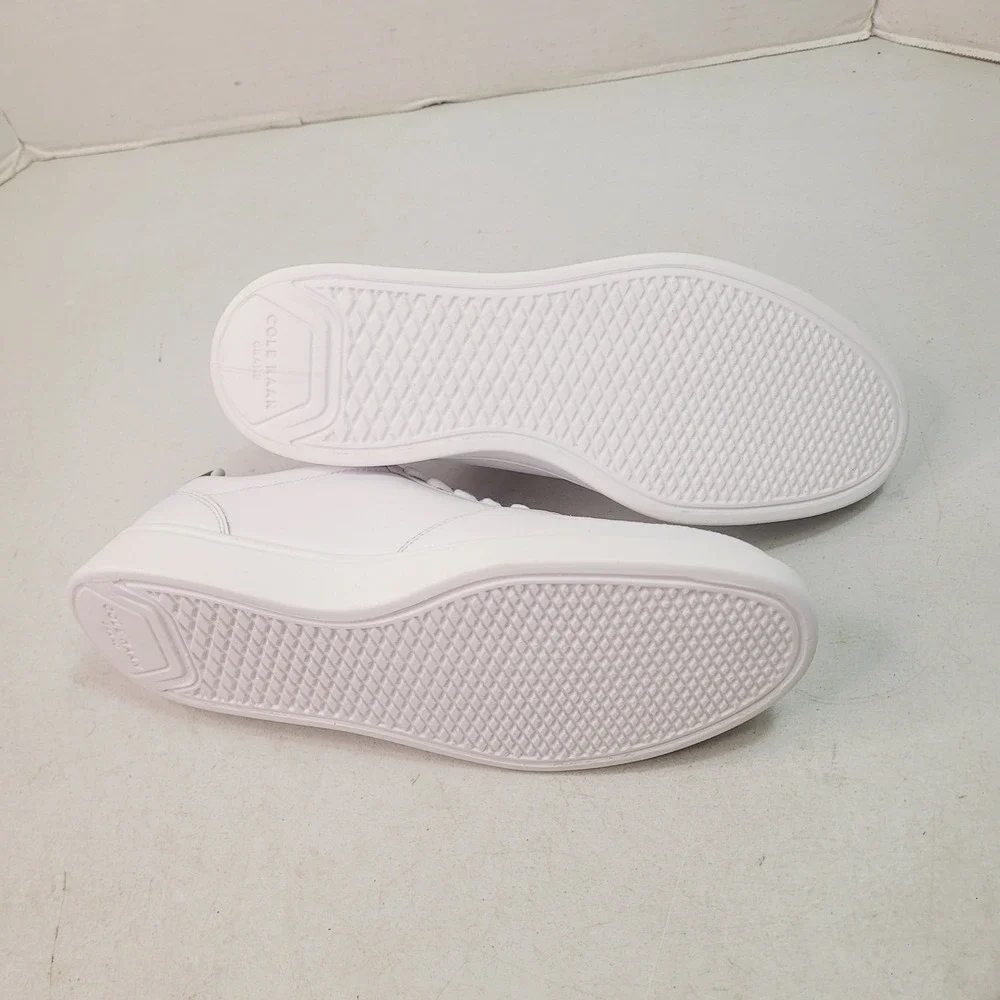 Cole Haan Grand Crosscourt Sneakers Mens 9.5 White Leather Low Top Shoes - Picture 6 of 11